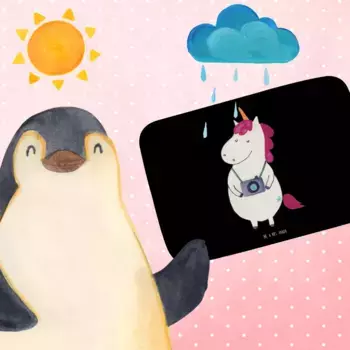 Коврик для ванной Mr. & Mrs. Panda, черный