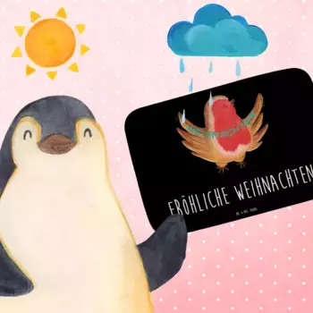 Коврик для ванной Mr. & Mrs. Panda, черный