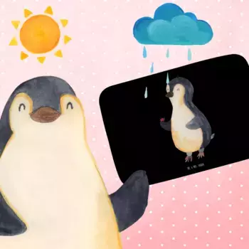 Коврик для ванной Mr. & Mrs. Panda, черный