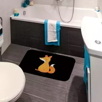 Коврик для ванной Mr. & Mrs. Panda, черный