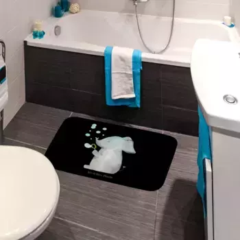 Коврик для ванной Mr. & Mrs. Panda, черный