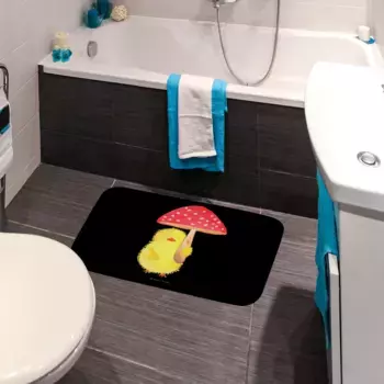 Коврик для ванной Mr. & Mrs. Panda, черный