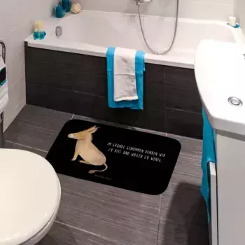 Коврик для ванной Mr. & Mrs. Panda, черный