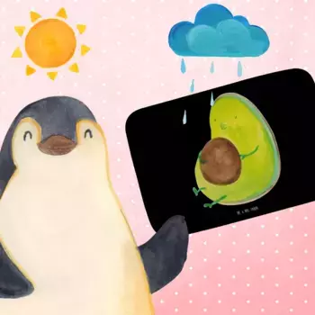 Коврик для ванной Mr. & Mrs. Panda, черный