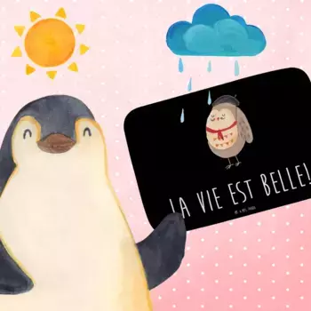 Коврик для ванной Mr. & Mrs. Panda, черный