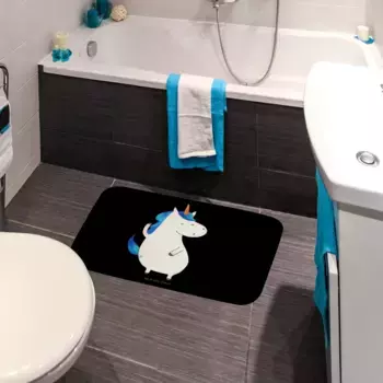 Коврик для ванной Mr. & Mrs. Panda, черный