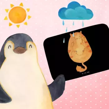 Коврик для ванной Mr. & Mrs. Panda, черный