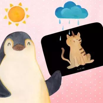 Коврик для ванной Mr. & Mrs. Panda, черный