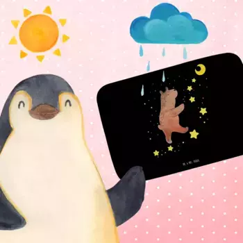 Коврик для ванной Mr. & Mrs. Panda, черный