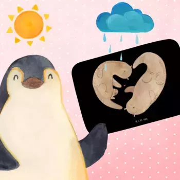 Коврик для ванной Mr. & Mrs. Panda, черный