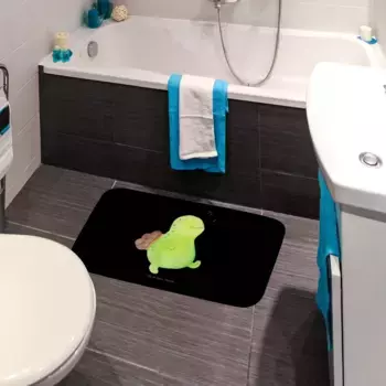 Коврик для ванной Mr. & Mrs. Panda, черный