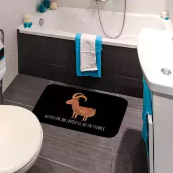 Коврик для ванной Mr. & Mrs. Panda, черный