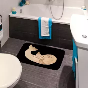 Коврик для ванной Mr. & Mrs. Panda, черный