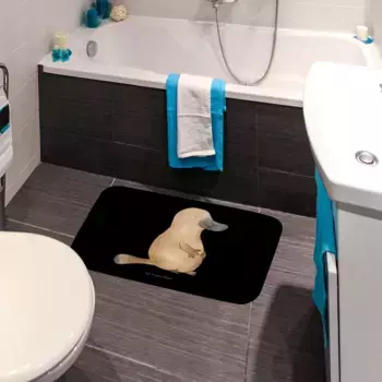 Коврик для ванной Mr. & Mrs. Panda, черный