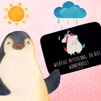 Коврик для ванной Mr. & Mrs. Panda, черный