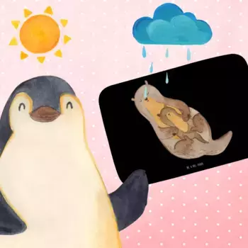 Коврик для ванной Mr. & Mrs. Panda, черный