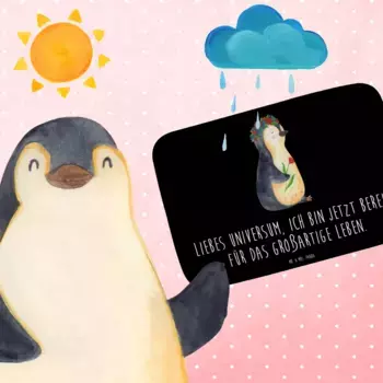 Коврик для ванной Mr. & Mrs. Panda, черный