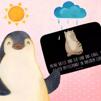 Коврик для ванной Mr. & Mrs. Panda, черный