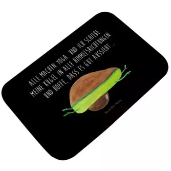 Коврик для ванной Mr. & Mrs. Panda, черный