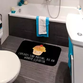 Коврик для ванной Mr. & Mrs. Panda, черный