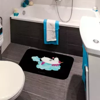 Коврик для ванной Mr. & Mrs. Panda, черный