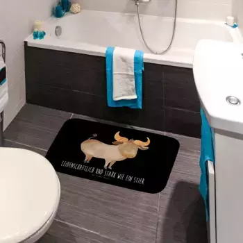 Коврик для ванной Mr. & Mrs. Panda, черный