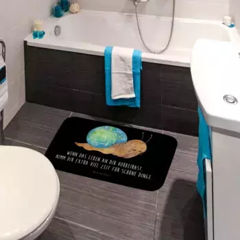 Коврик для ванной Mr. & Mrs. Panda, черный