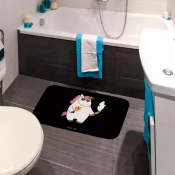 Коврик для ванной Mr. & Mrs. Panda, черный