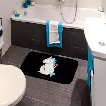 Коврик для ванной Mr. & Mrs. Panda, черный