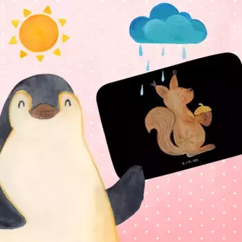 Коврик для ванной Mr. & Mrs. Panda, черный