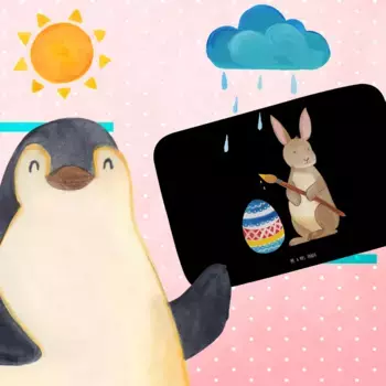 Коврик для ванной Mr. & Mrs. Panda, черный