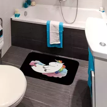 Коврик для ванной Mr. & Mrs. Panda, черный