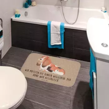 Коврик для ванной Mr. & Mrs. Panda, коричневый