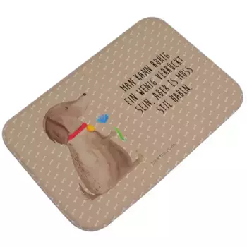 Коврик для ванной Mr. & Mrs. Panda, коричневый