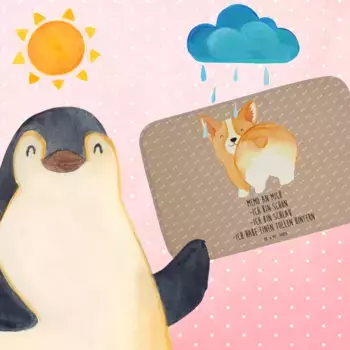 Коврик для ванной Mr. & Mrs. Panda, коричневый