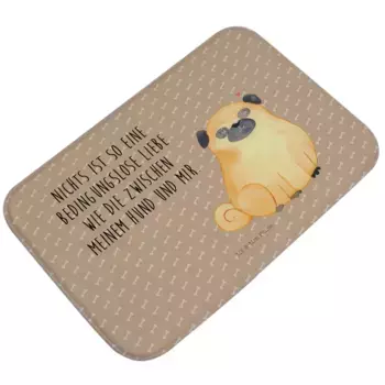 Коврик для ванной Mr. & Mrs. Panda, коричневый