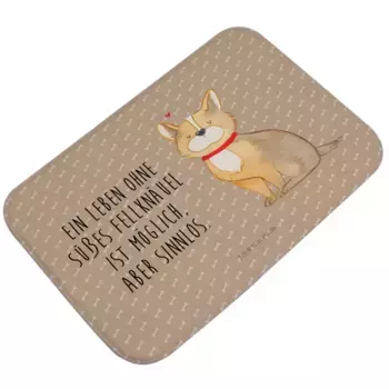 Коврик для ванной Mr. & Mrs. Panda, коричневый