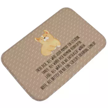 Коврик для ванной Mr. & Mrs. Panda, коричневый