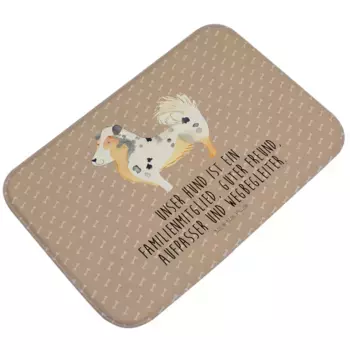 Коврик для ванной Mr. & Mrs. Panda, коричневый