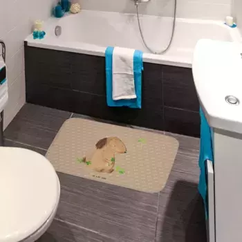 Коврик для ванной Mr. & Mrs. Panda, коричневый