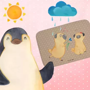 Коврик для ванной Mr. & Mrs. Panda, коричневый