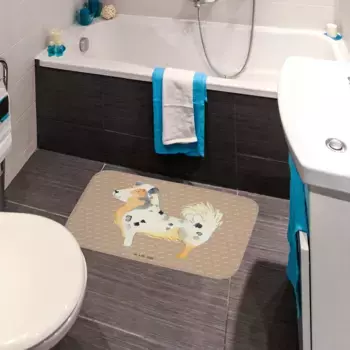 Коврик для ванной Mr. & Mrs. Panda, коричневый