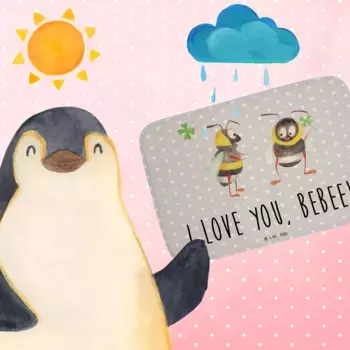 Коврик для ванной Mr. & Mrs. Panda, серый