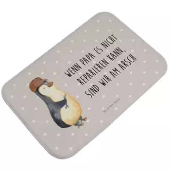 Коврик для ванной Mr. & Mrs. Panda, серый