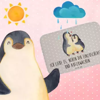 Коврик для ванной Mr. & Mrs. Panda, серый