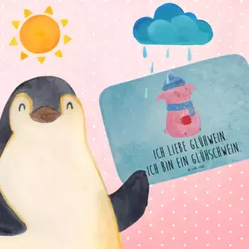 Коврик для ванной Mr. & Mrs. Panda, синий