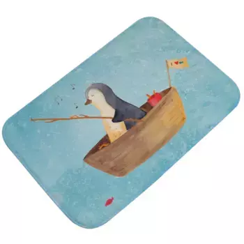 Коврик для ванной Mr. & Mrs. Panda, синий