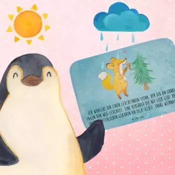 Коврик для ванной Mr. & Mrs. Panda, синий