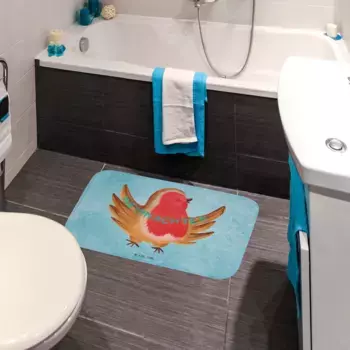 Коврик для ванной Mr. & Mrs. Panda, синий