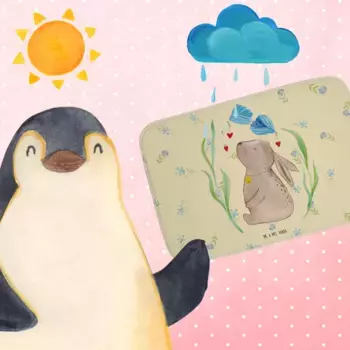 Коврик для ванной Mr. & Mrs. Panda, желтый